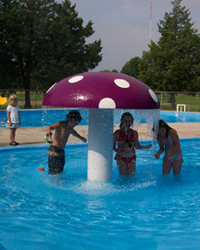 5' Mushroom Spray Fountain Model 1800-18