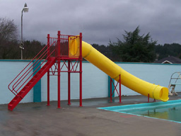 Single Polyethylene Flume Pool Slide Model 9208