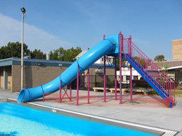 Single Polyethylene Flume Pool Slide Model 9211