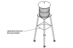 Water Tower Model 1800-122 plan view