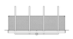 Spray Tunnel Bridge Model 1800-137 plan view