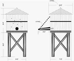 Water Tower Spray Feature Model 1800-22 plan view