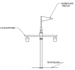 4 Bucket Model Tumbling Buckets Model 1800-50-4 Plan View