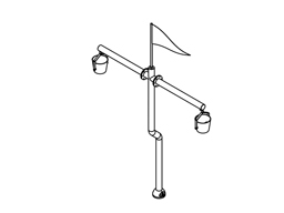 Tumbling Buckets Model 1800-50-2_bent - 2 Buckets with bend plan view