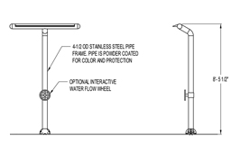 Water Wall Model 1800-55_wheel plan view