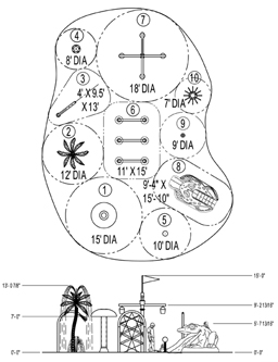 Spray Park Model 2503 plan view