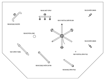 Spray Park Model 2516 plan view