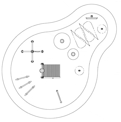 Spray Park Model 2520 plan view