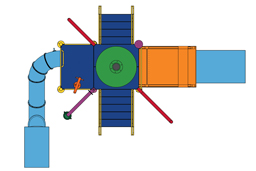 Water Play Structure Model 2702-105 plan view