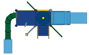 Water Play Structure Model 2702-109 plan view