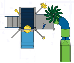 Water Play Structure Model 2702-110 plan view