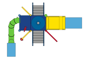 Water Play Structure Model 2702-113 plan view