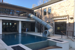 Closed Fiberglass Flume Landscape Slide Model: 9410-32
