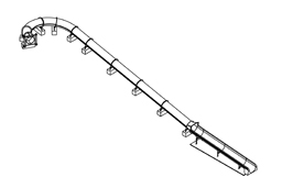 Closed & Open Flume Hillside Slide Model: Silver Lake plan view