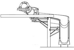 Closed & Open Flume Landscape Slide Model: Kaufman 2 plan view