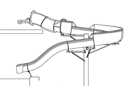 Closed & Open Flume Landscape Slide Model: Kaufman 2 plan view