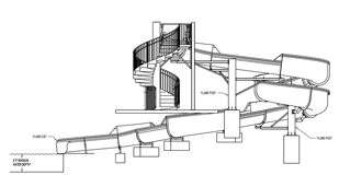 Landscape & Hillside Slide plan view