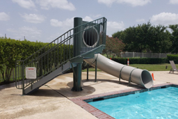 Single Polyethylene Flume Pool Slide Model 1676