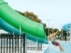 Double Flume Drop Slide Pool Slide Model 5019