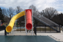 Double Flume Drop Slide Pool Slide Model 5022