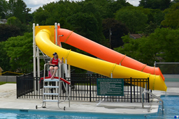 Double Flume Drop Slide Pool Slide Model 5022