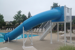 Single Polyethylene Flume Pool Slide Model 9106