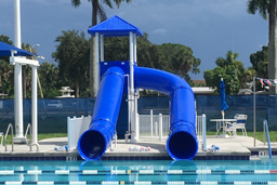 Double Flume Pool Slide Model 9113