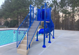 Single Polyethylene Flume Pool Slide Model 9206