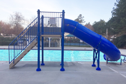 Single Polyethylene Flume Pool Slide Model 9206