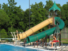 Double Flume Drop Slide Pool Slide Model 5022