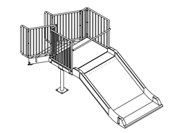 Family Fun Fiberglass Slide Model 1800-52 plan view