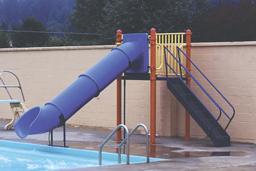 Single Polyethylene Flume Pool Slide Model 0072