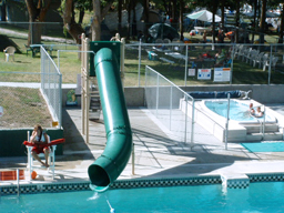 Single Polyethylene Flume Pool Slide Model 7008