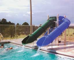 Double Flume Pool Slide Model 0083