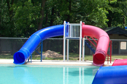 Double Flume Pool Slide Model 9006