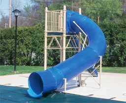 Single Polyethylene Flume Pool Slide Model 9108