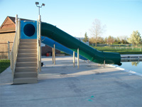 Double Flume Pool Slide Model 9113