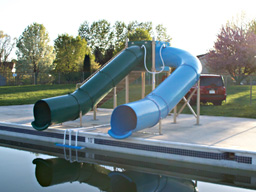 Double Flume Pool Slide Model 9113