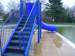 Single Polyethylene Flume Pool Slide Model 9206