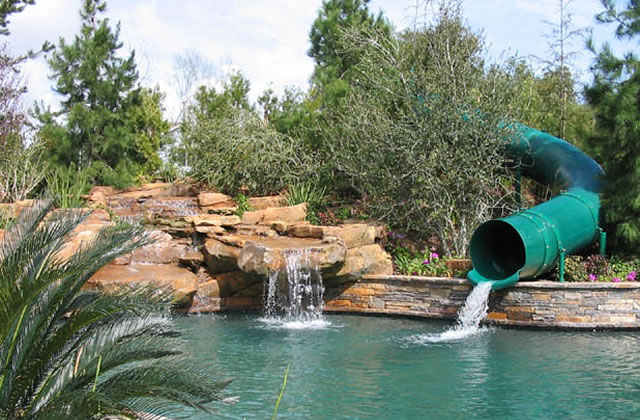 Natural Structures: Single Flume Pool Slides