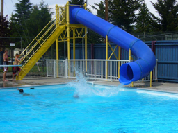 Single Polyethylene Flume Pool Slide Model 9210