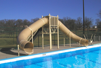 Double Flume Pool Slide Model 9308