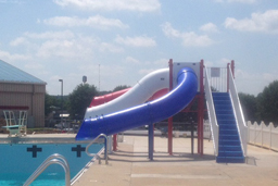 Triple Flume Drop Slide Pool Slide Model 5023