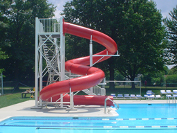 Polyethylene Flume Water Slide Model 1617 with Exit Lane