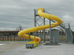 Polyethylene Flume Water Slide Model 1617 with Exit Lane