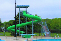 Polyethylene Flume Water Slide Model 1617 with Exit Lane