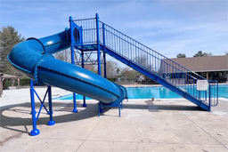 Closed Flume Fiberglass Water Slide Model 1628-32