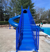 Closed Flume Fiberglass Water Slide Model 1628-32