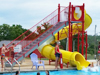 Closed Flume Fiberglass Water Slide Model 1628-32