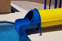 Closed Flume Fiberglass Water Slide Model 1628-32